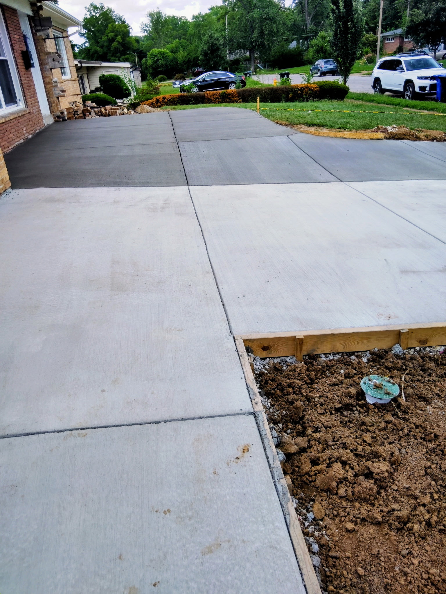 concrete driveway